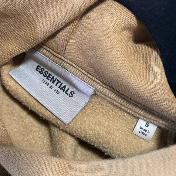 Essentials Fear of God Hoodie Tan - Picture 3 of 3